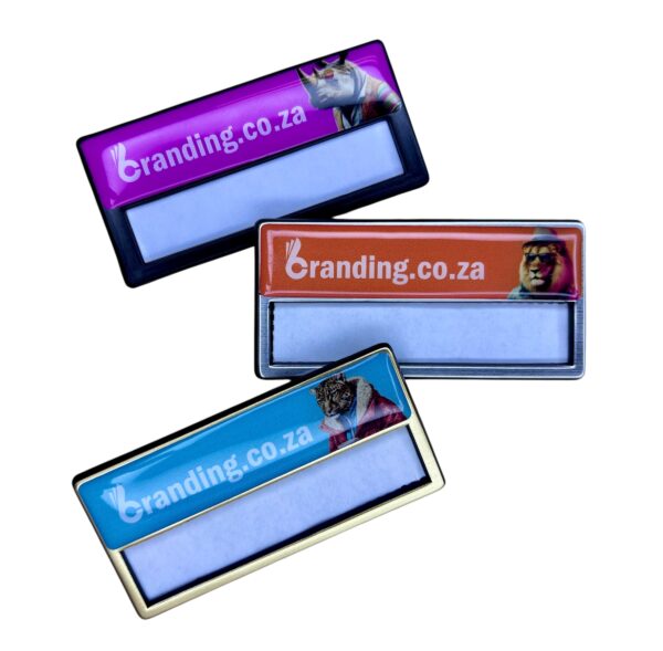 Domed Reusable Name Badge (Pin Back)