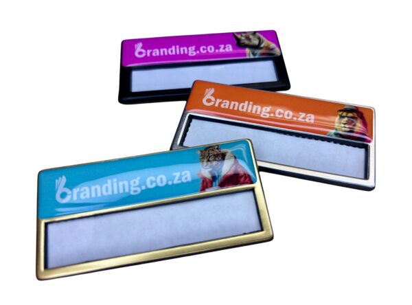 Domed Reusable Name Badge (Pin Back) - Image 2
